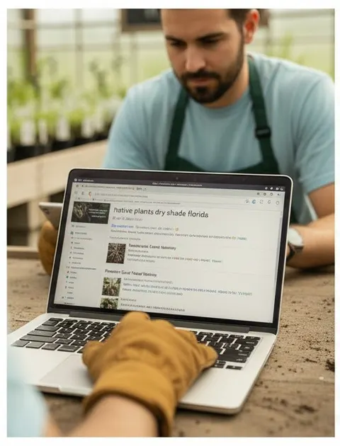 The owner scrolls down three screens, looks for the nursery's own listing and finds only a one-line Latin name.